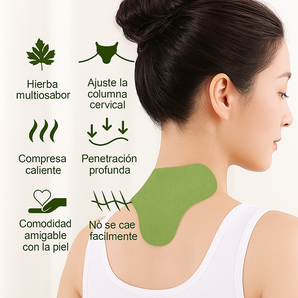Pack. 1 almohada cervical más 10 parches